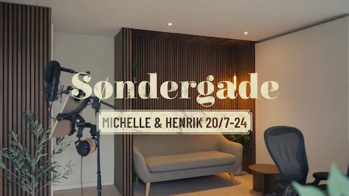 Lydstudie nær København – Vokaloptagelse. – Lydstudiet