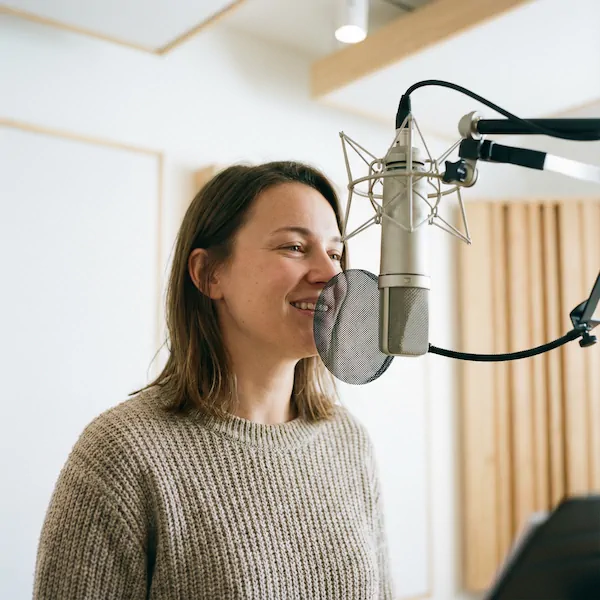 Lydstudie nær København – Vokaloptagelse. – Lydstudiet