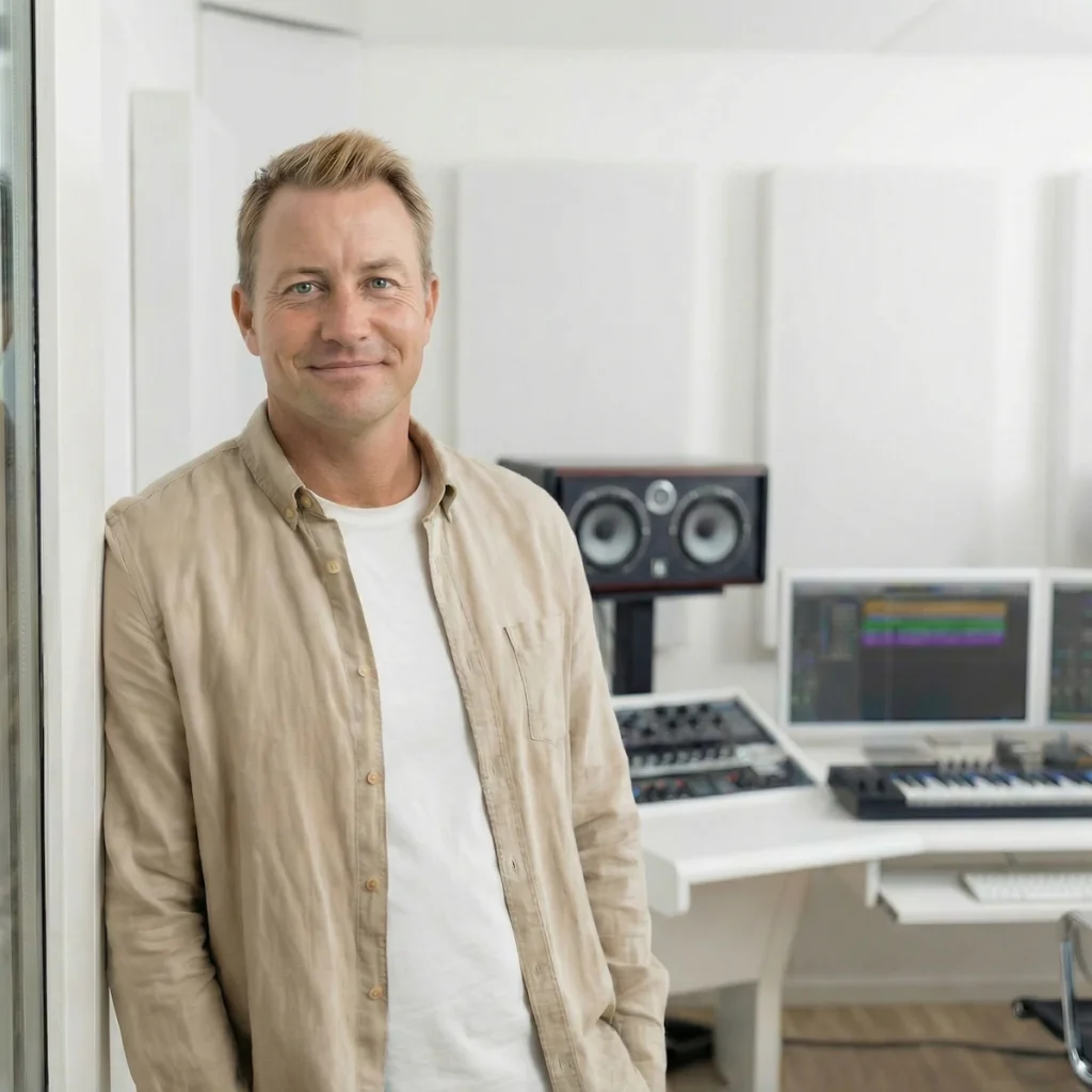 Lydstudie nær København – Mixing-session. – Lydstudiet