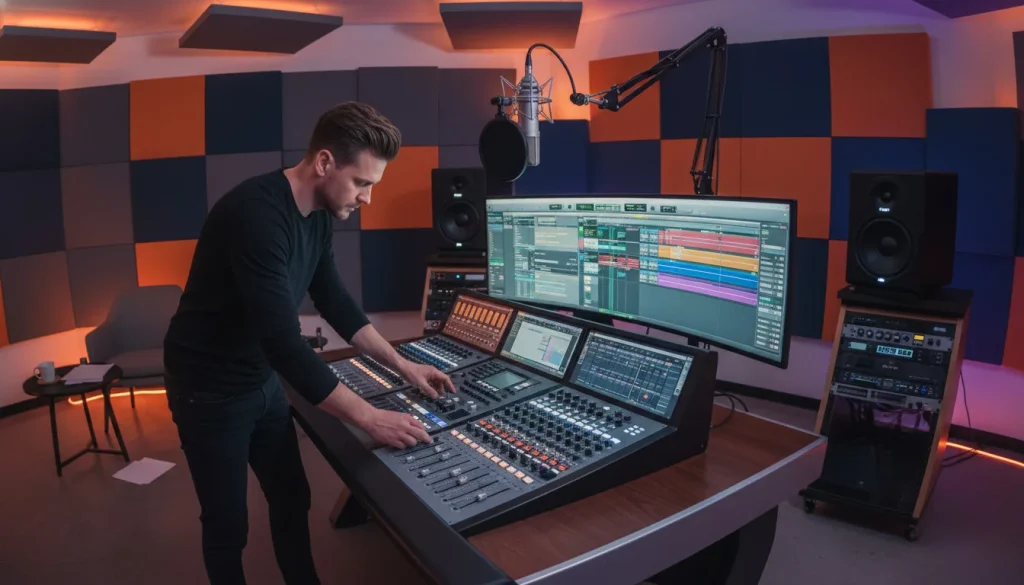 indspilning sang studie